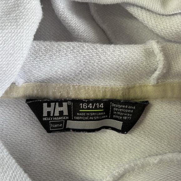 Helly Hansen colour block logo hoodie size 14 - Picture 4 of 4